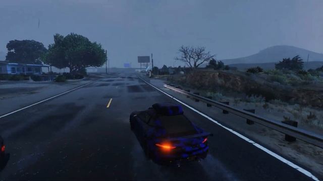 Езда под дождём на Comet S2 в GTA 5 | GTA ONLINE   (2К, ULTRA GRAPHICS, NO MODS)