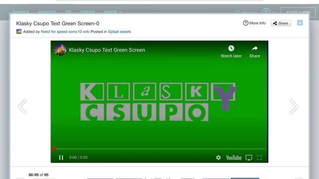 Looks like someone added my Klasky Csupo Text Green Screen