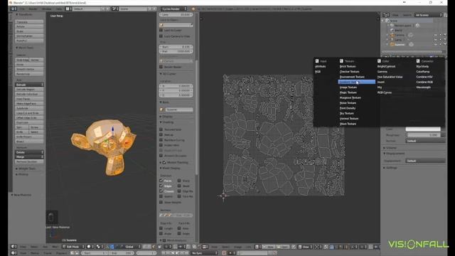 How to Assign Checker Map to 3D Model in Blender 2018