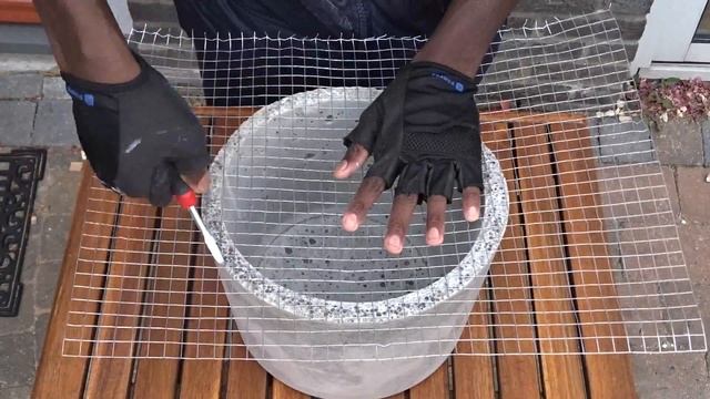 Learn how to make your own concrete fire bowl for winter using easy steps!
