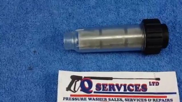 INLINE WATER CLEAR WATER FILTER 3/4" MALE X 3/4" FEMALE CLEANABLE KARCHER EBAY QWASHERS YOUTUBE