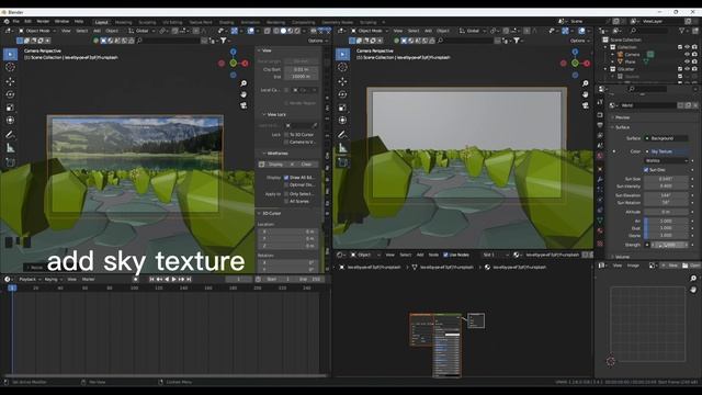 HOW TO CREATE REALISTIC ENVIRONMENTS IN BLENDER IN 5MINS (BLENDER TUTORIAL)