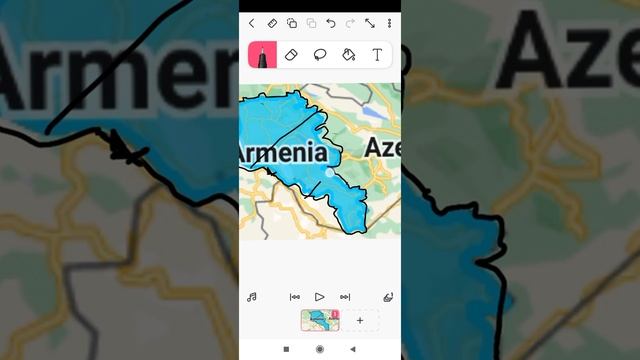 armenia World map speed art