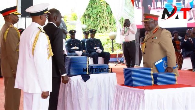 President Ruto at the National Defence college graduation ceremony in Karen!!!