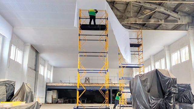 DECO ceiling 1200 м² в промышленном помещении, ТОВ. "Уніплит" смт.Вигода.
