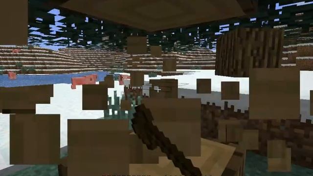Minecraft #1 каркас дома
