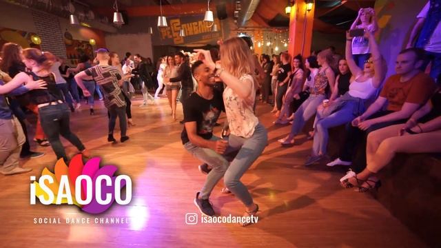 Alain Rueda and Olechka Miroshnikova Salsa Dancing in Respublica Vosmera, Monday 30.04.2018