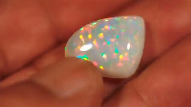Welo Ethiopia Opal cab Rainbow Prism fire 8.89ct