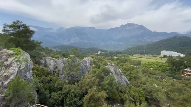 #Анталия #Кемер: NG Phaselis Bay Resort - дневная смотровая площадка с видом на город, море и горы.