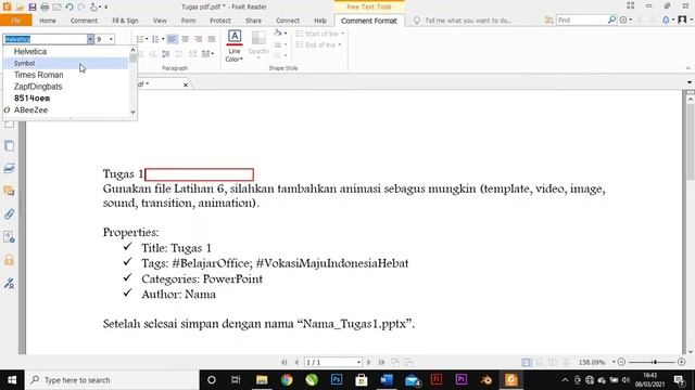 Cara mengedit file PDF dengan Foxit Reader