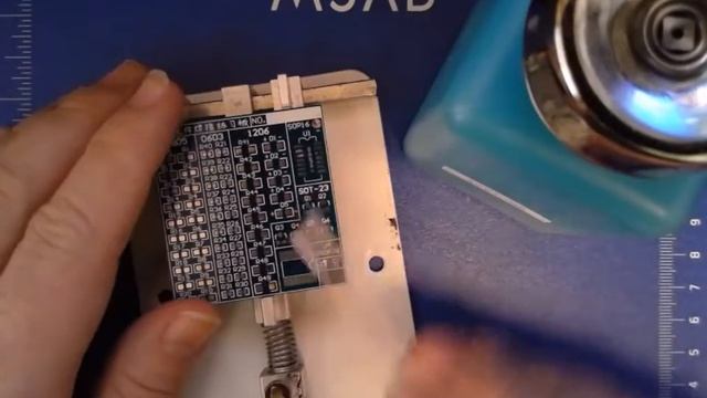 How to Solder - Cleaning the board with acetone