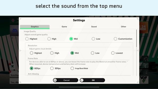 How to Change Sound and audio Settings in EA SPORTS FC Tactical