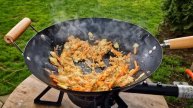 ВОК лапша с курочкой и креветками ЗА 12 МИНУТ!!! Китайская еда своими руками.