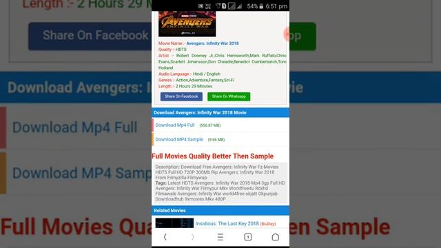 How to download avengers infinity war in hindi and english