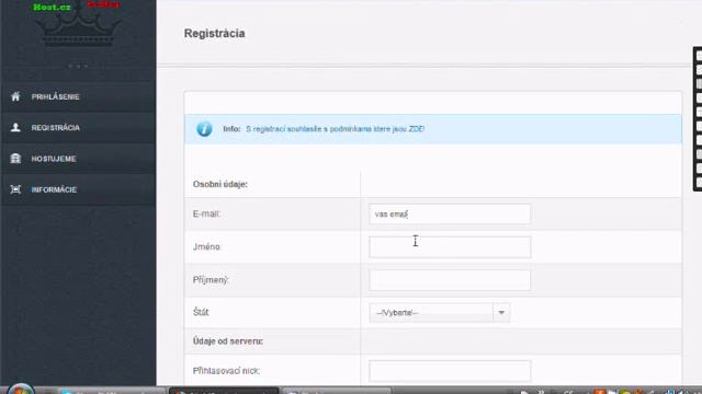 JAK jsi udelat free hosting samp