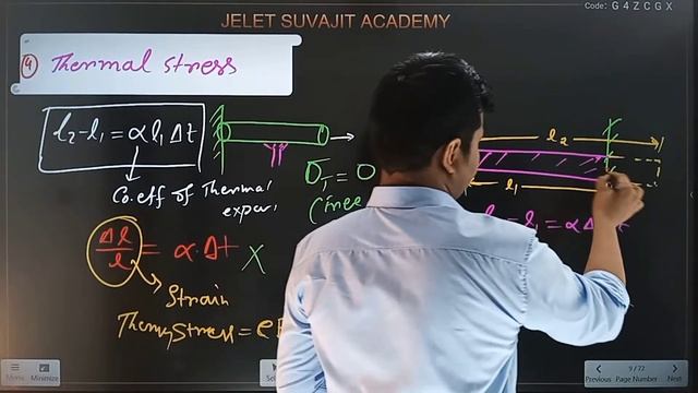 ELASTICITY L2 | THERMAL STRESS  IN BENGALI | PHYSICS | JELET | WBJEE | JEE MAIN | NEET