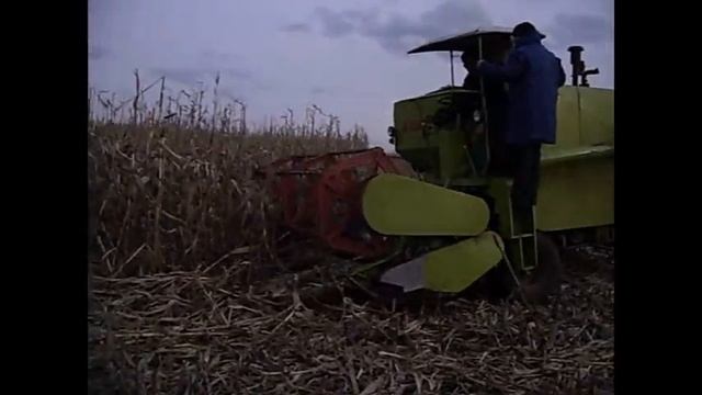 Уборка кукурузы 2017 после зимы. Комбайн Claas Compact 25.