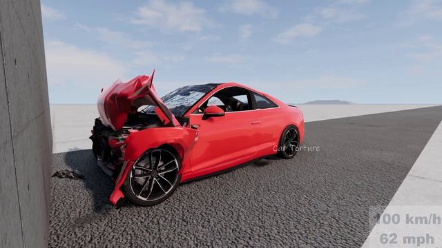 Audi RS5 VS Wall 800 km/h (250) #cars crash test | beamng drive | car torture