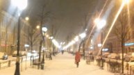 Снегопад на Фурштатской 12.01.2016