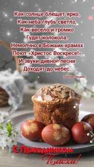 Со Светлой Пасхой. Христос Воскресе! Пасхальное поздравление. Музыкальная открытка. Апрель 2025