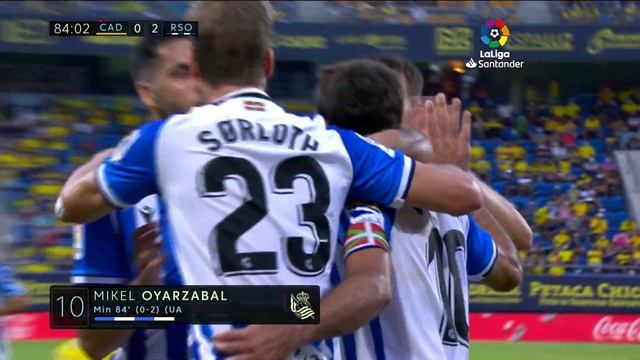 Resumen de Cádiz CF vs Real Sociedad (0-2)
