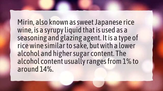 Is rice vinegar and mirin the same thing?