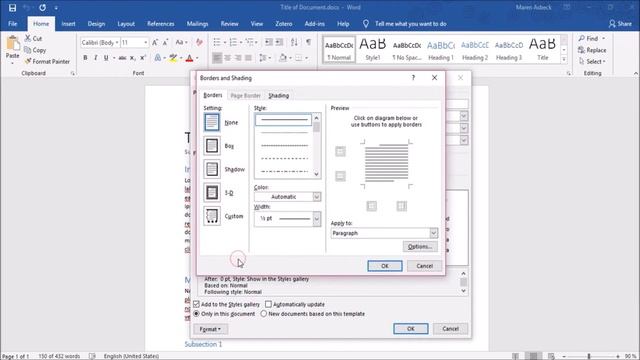 Lesson 2: Styles and Table of Contents