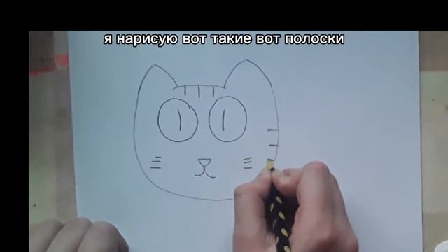 как нарисовать котика