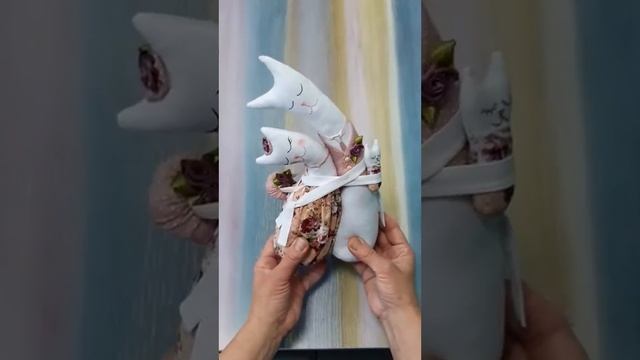 Текстильные коты-неразлучники