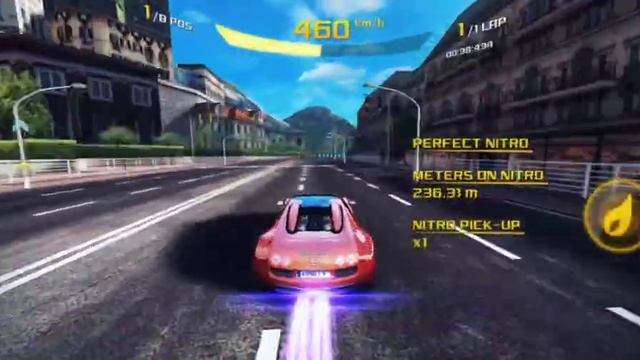 asphalt 8 bugatti 16.4 grand sport solo race