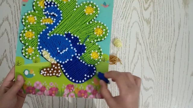Картина нитками. Делаем сами. Часть 2 (Kumush Painter)