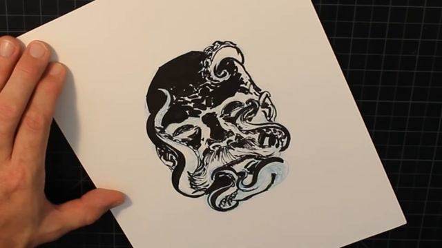 Death mask sketch