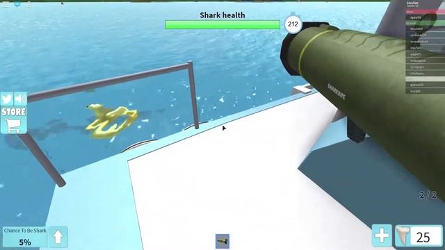 Deadliest shark in the sea and spinning boat | Roblox: MEGALODON SharkBite