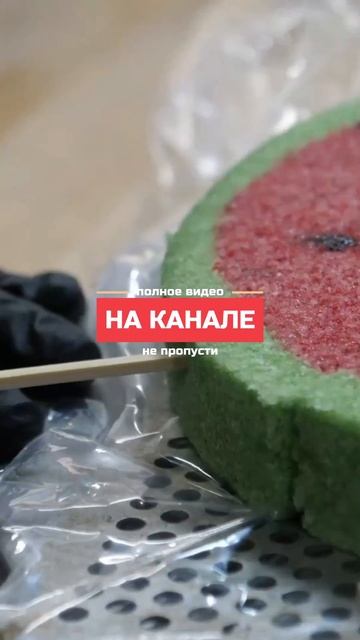 Ролик Рисовый пирог в форме мороженого   Корейская уличная еда