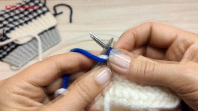Новинка !!! Ленивый жаккард. Вяжем вместе узоры спицми.
