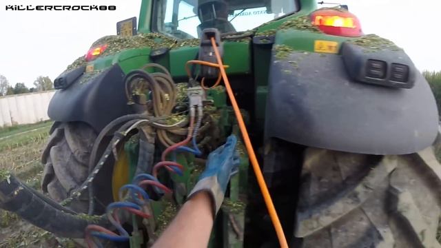 Cab View | SPECIAL CUSTOM John Deere 7530 P + Krone Big X 580 | Mais Silage