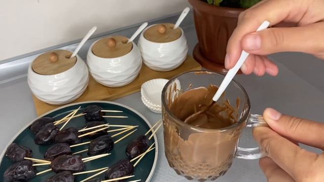 ФИНИКИ В ШОКОЛАДЕ😍Ауызашарға шоколадты құрма/Қазақша рецепт
