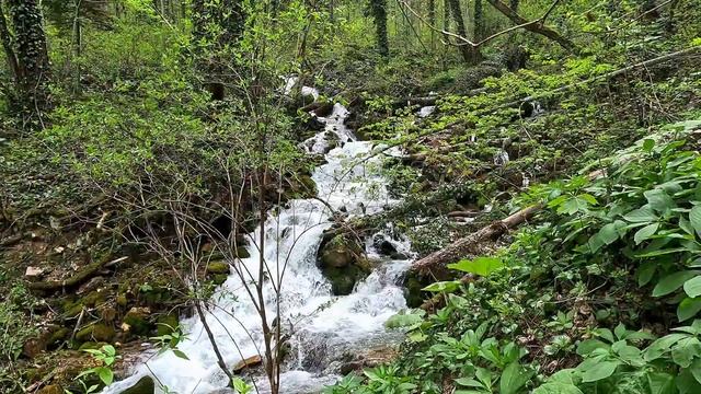 Россия красивейшие места#Водопад #лунный.#водопад и пещера Исиченко.Пос.#Мезмай.21.04.2024.