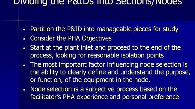 Process Hazards Analysis and Control Philosophy