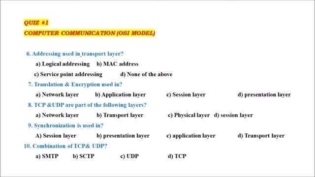 Computer Communication quiz 1 #TRB #TNEB