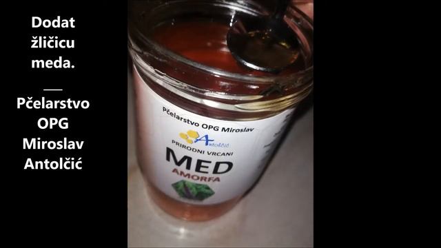 Čaj od industrijske konopje z medon