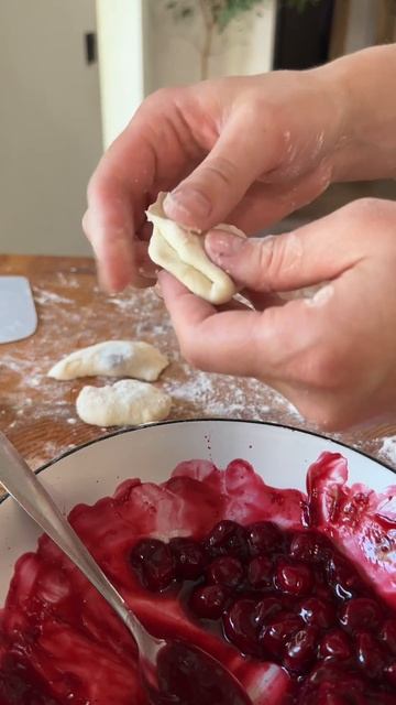 Вареники на пару🍒🍒👌 #быстроивкусно #рецепты