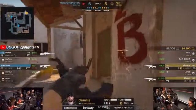 Mousesports vs NiP Mirage Highlights   FACEIT Major London 2018 1080p 60fps - CS:GO Replays