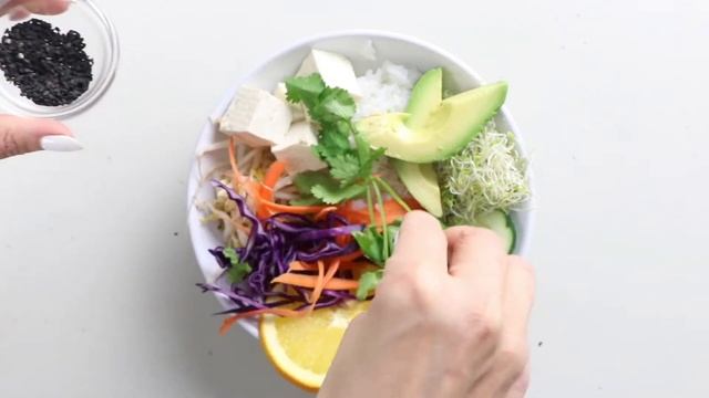 Vegan Buddha Bowl with Citrus Tahini Dressing