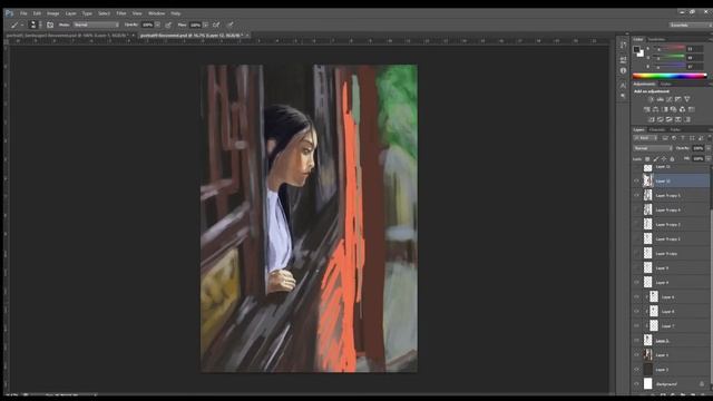 [L E N] Photoshop Painting Process - Watchdogs