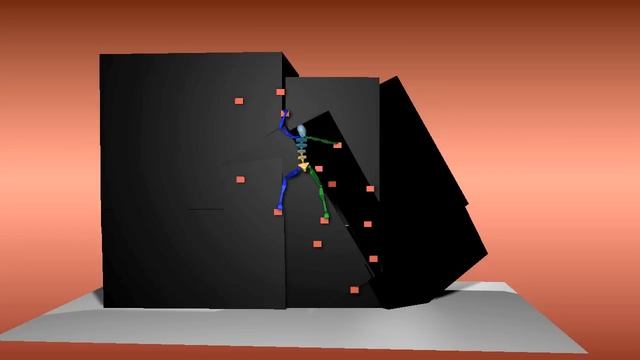 Climbing - keyframed animation 3DS Max