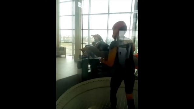 Полет в аэротрубе