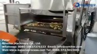 Линия по производству банановых чипсов для жарки с упаковочной машиной для банановых чипсов