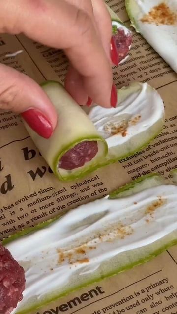 Кабачковые рулетики с фаршем #рек #фудблог #фудблогер #рецепт #рецепты #вкусно #кабачкирецепты #пп