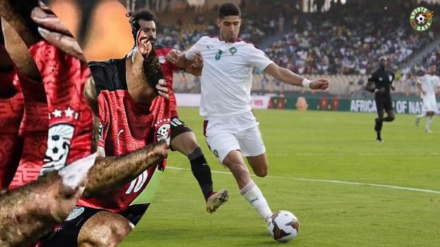 Mohamed Salah showed his class at full-time vs Morocco by consoling Hakimi | AFCON